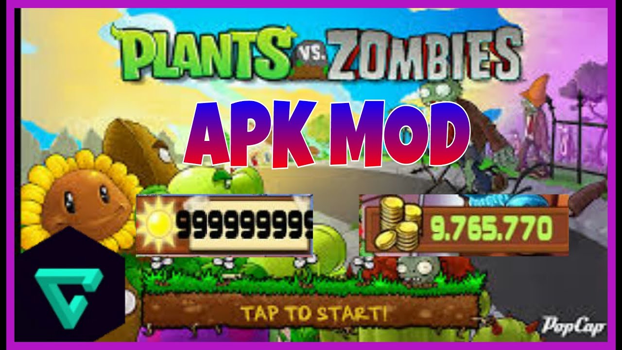 Plants vs zombies 2 hacked apk download